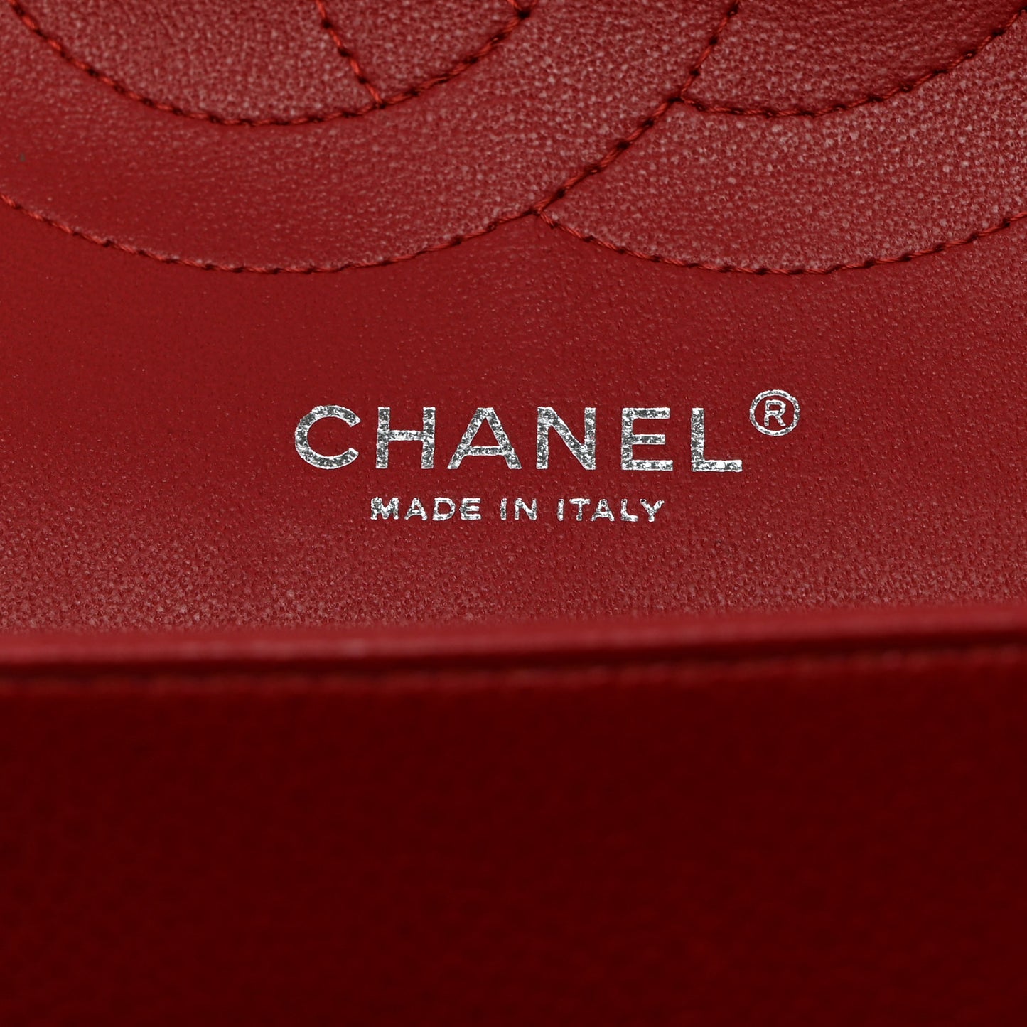 Caviar Quilted Jumbo Double Flap Dark Red