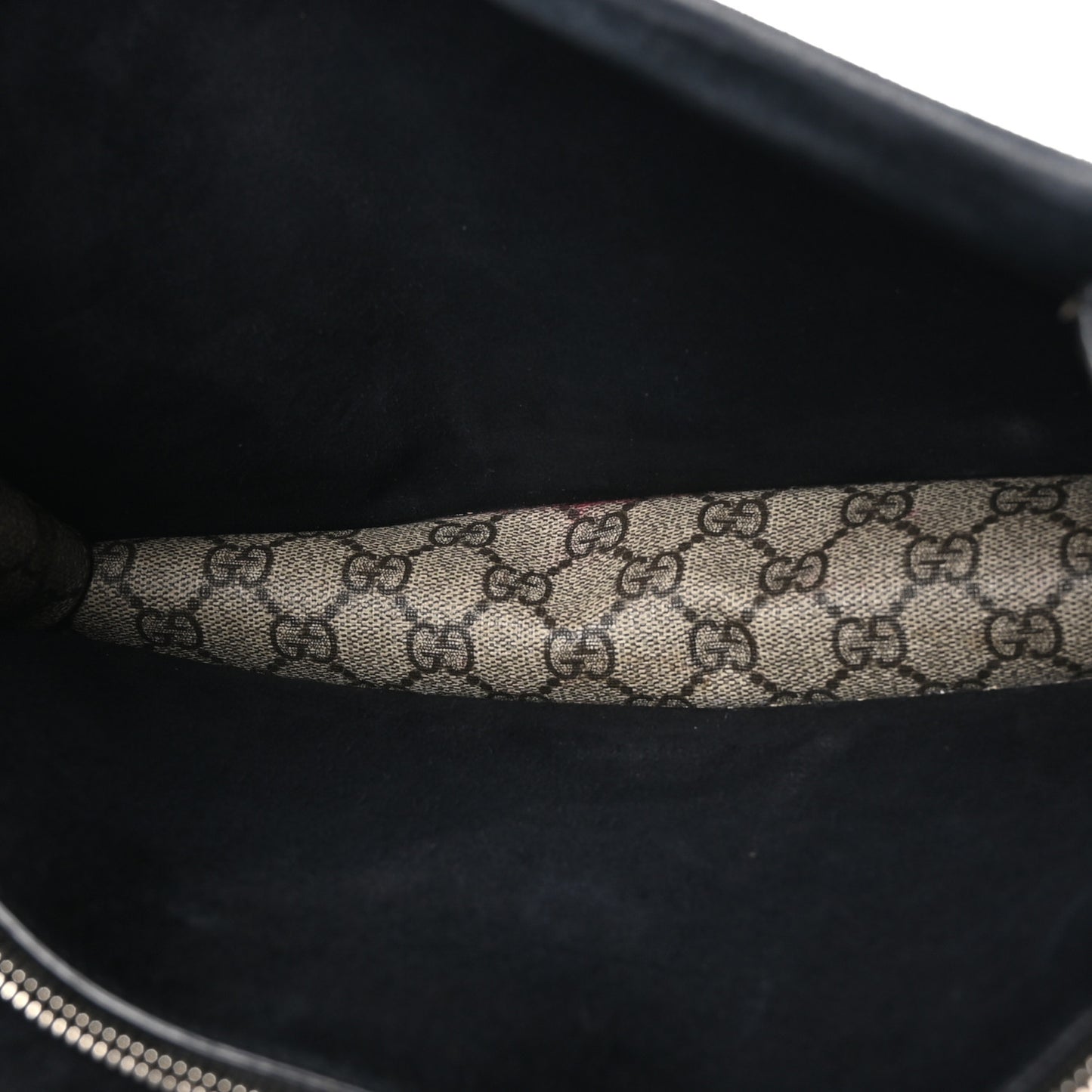 GG Supreme Monogram Medium Dionysus Shoulder Bag Black
