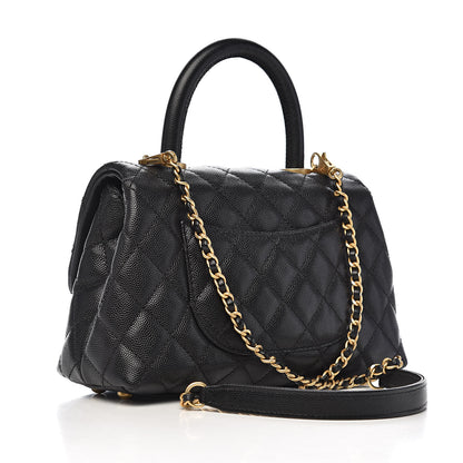 Chanel Caviar Quilted Mini Coco Handle Flap Black 3 of 11