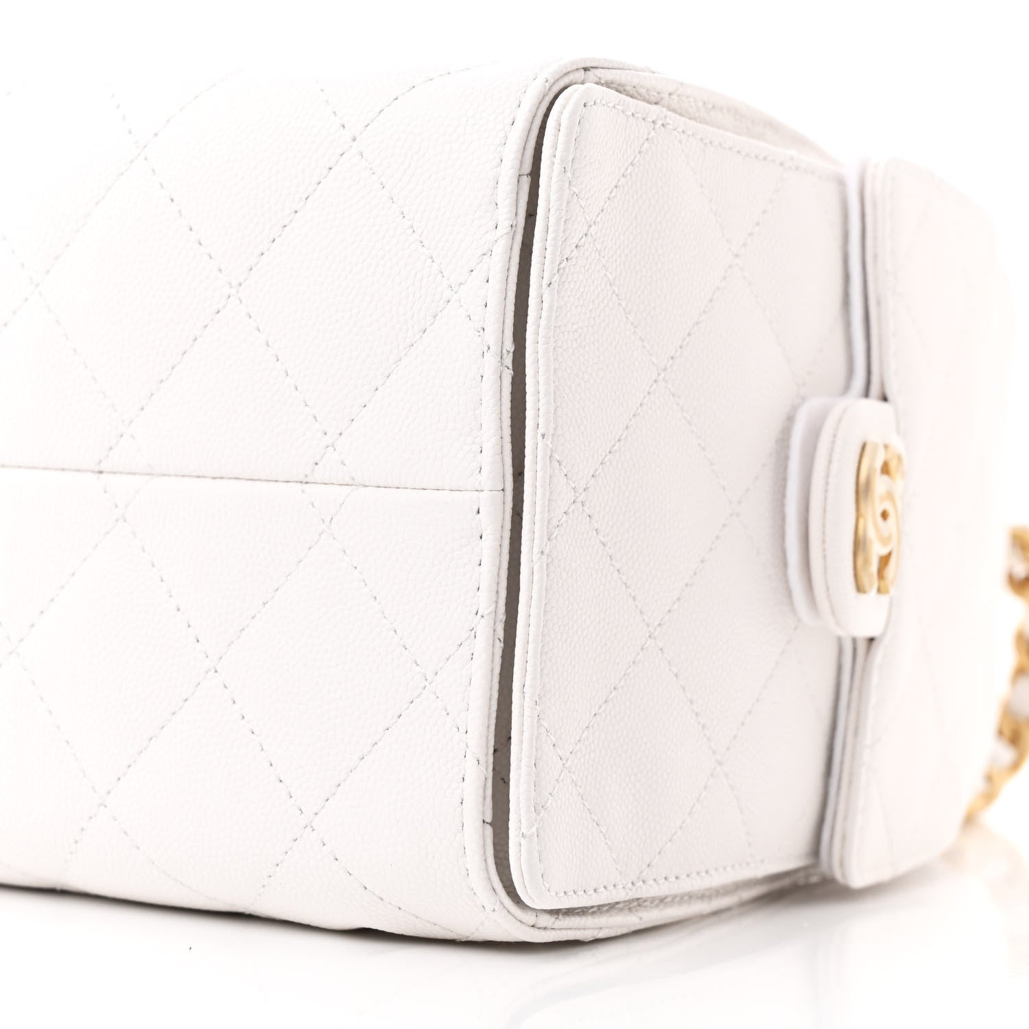 Chanel Caviar Quilted Small Chanel 25 Handbag White 10 of 11