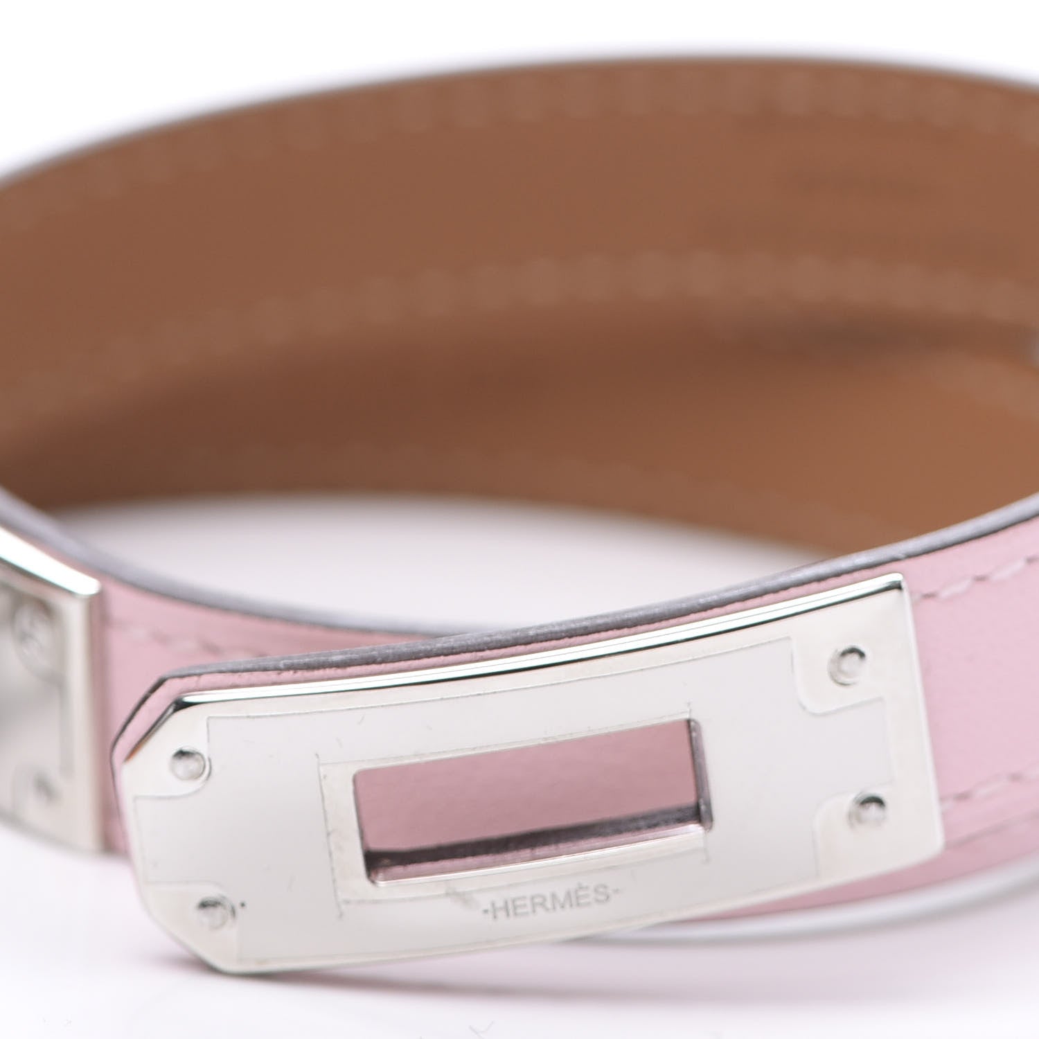 Hermes Swift Kelly Double Tour Bracelet T2 Rose Sakura 3 of 5
