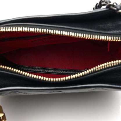 Chanel Aged Calfskin Quilted Small Gabrielle Hobo Black 5 of 10
