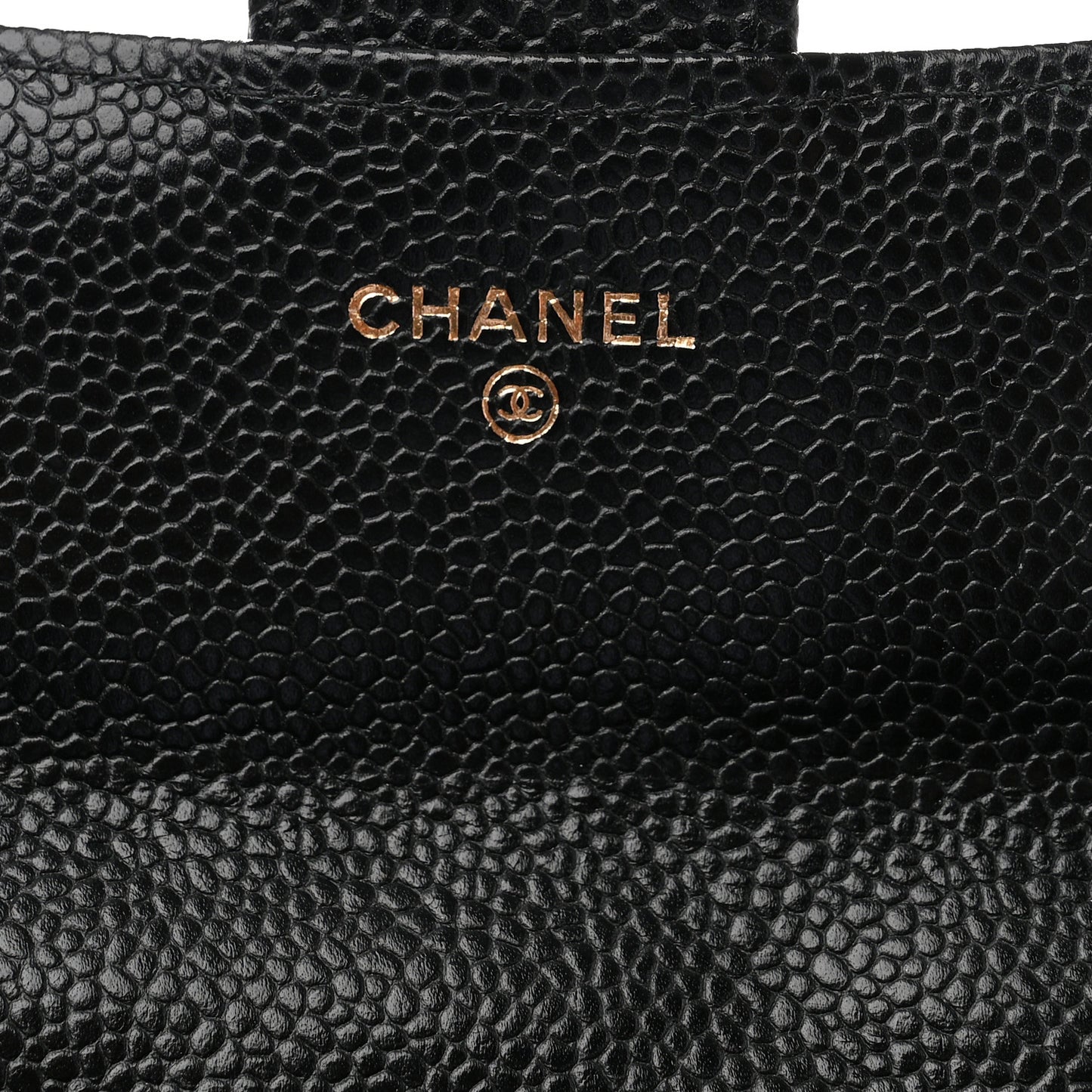 Caviar Quilted Large Gusset Flap Wallet Black