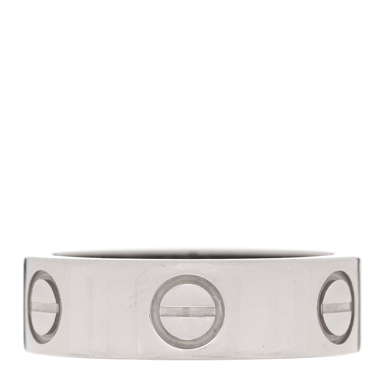 18K White Gold 5.5mm LOVE Ring 49 4.75