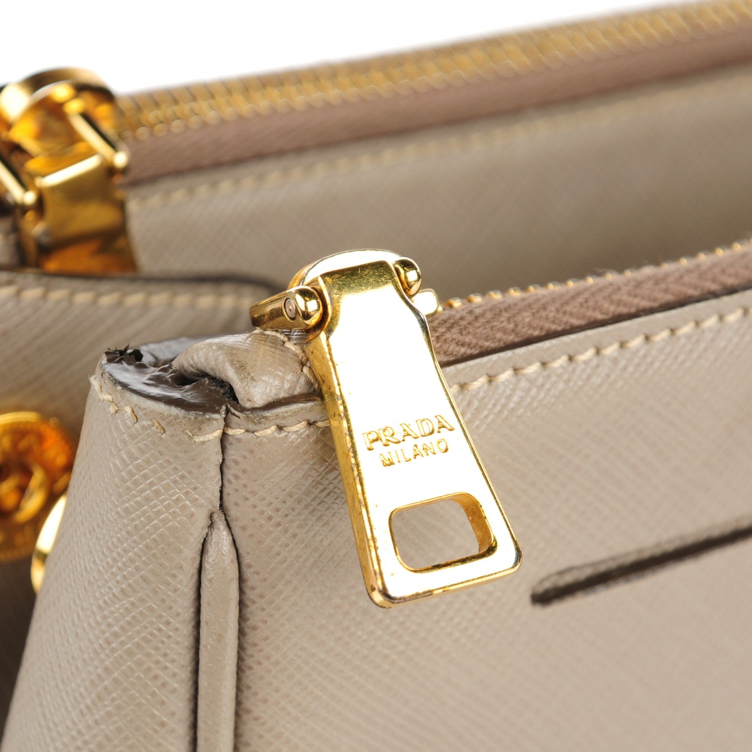 Prada Saffiano Large Galleria Double Zip Tote Argilla 11 of 18