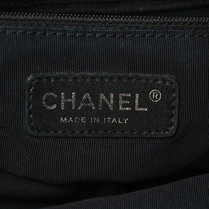 Chanel Metallic Calfskin Quilted Medium Chain Me Hobo Dark Silver 5 of 12