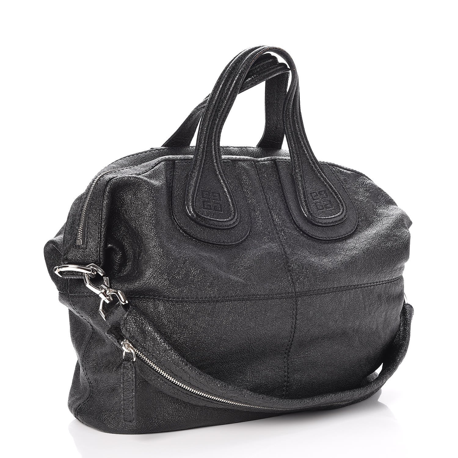 Givenchy Glazed Pebbled Calfskin Medium Nightingale Black 3 of 9