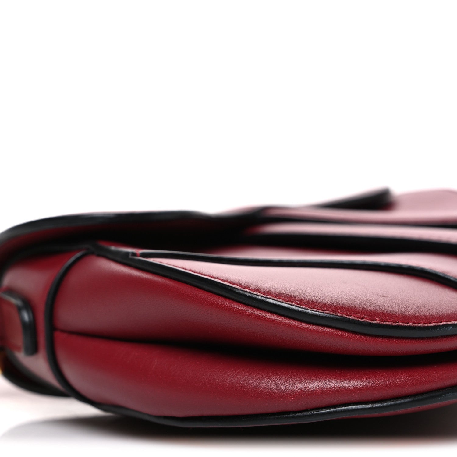 Christian Dior Calfskin Mini Saddle Bag Red 9 of 10