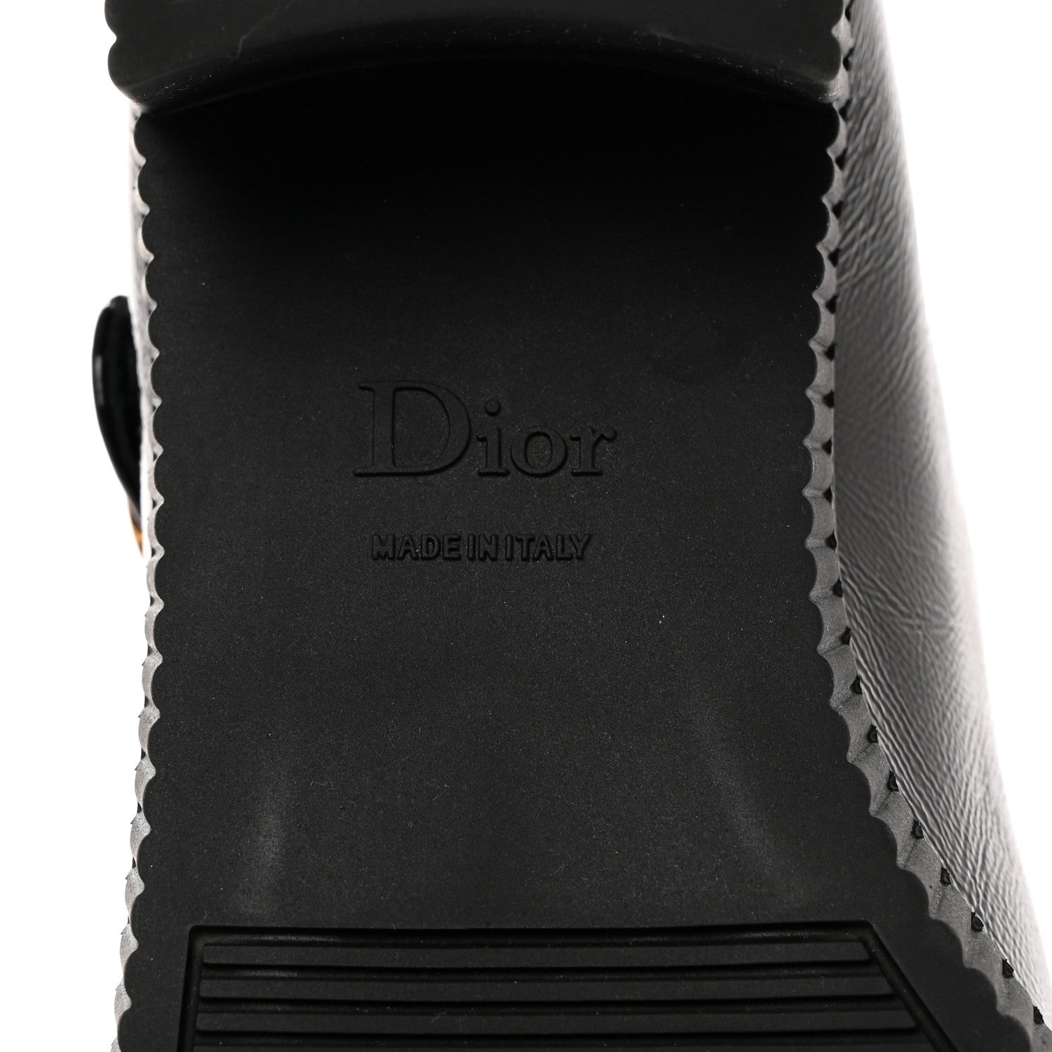 Christian Dior Crinkled Calfskin D-Doll 55mm Pumps 37 Black 8 of 9