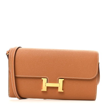 Hermes Epsom Constance Long Wallet To Go Gold 8 of 11