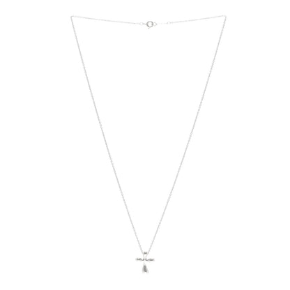 Tiffany Platinum 12mm Elsa Peretti Cross Pendant Necklace 3 of 5