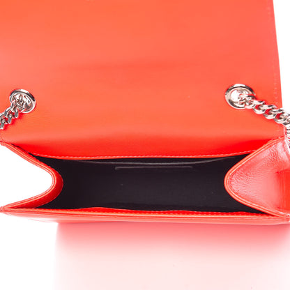 Saint Laurent Smooth Calfskin Monogram Small Kate Satchel Neon Orange 5 of 15