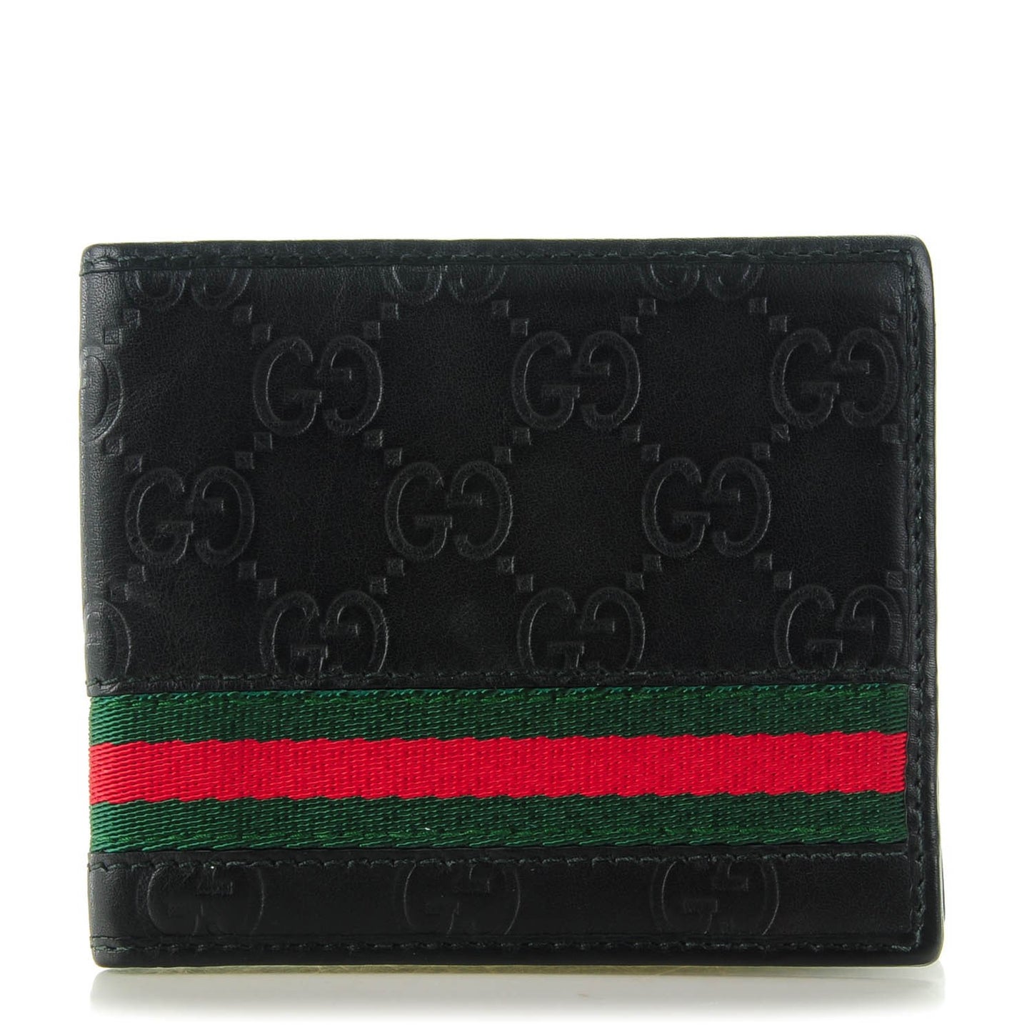 Guccissima Web Bi-Fold Wallet Black