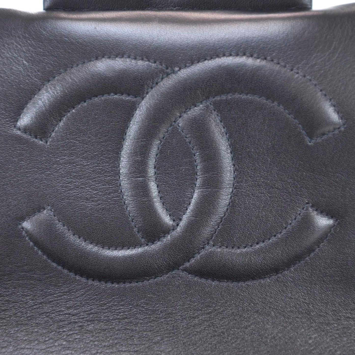 Lambskin XL Jumbo Flap Black
