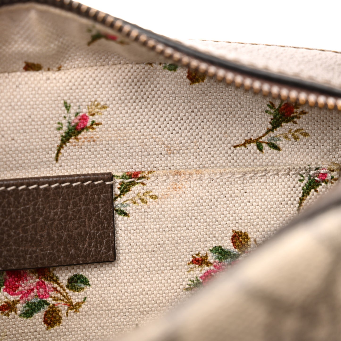 GG Supreme Monogram Web Neo Vintage Shoulder Bag Beige New Acero Crop