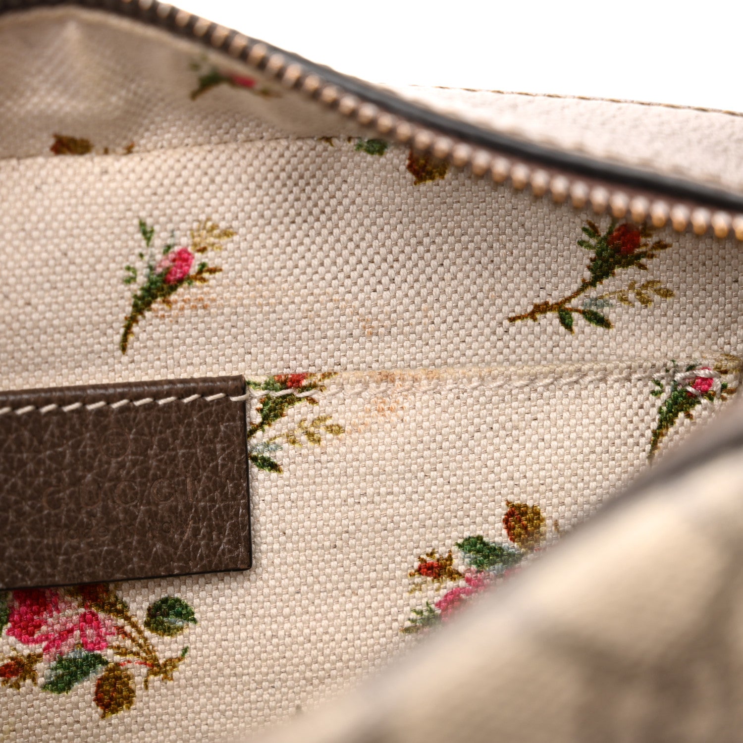 Gucci GG Supreme Monogram Web Neo Vintage Shoulder Bag Beige New Acero Crop 7 of 14