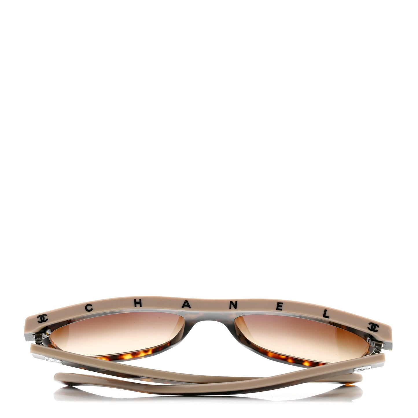 Acetate Logo Shield Sunglasses 5418 Tortoise