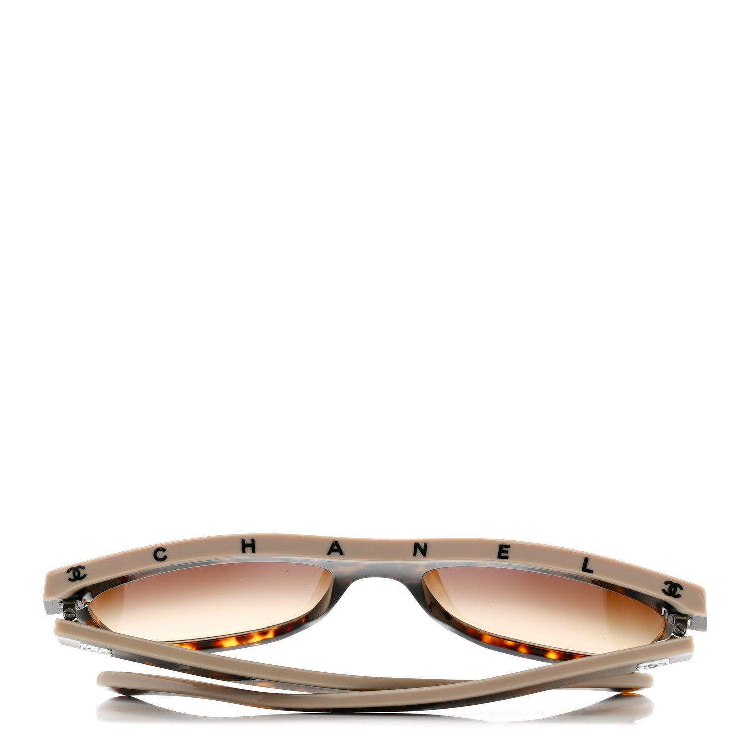Chanel Acetate Logo Shield Sunglasses 5418 Tortoise 7 of 8
