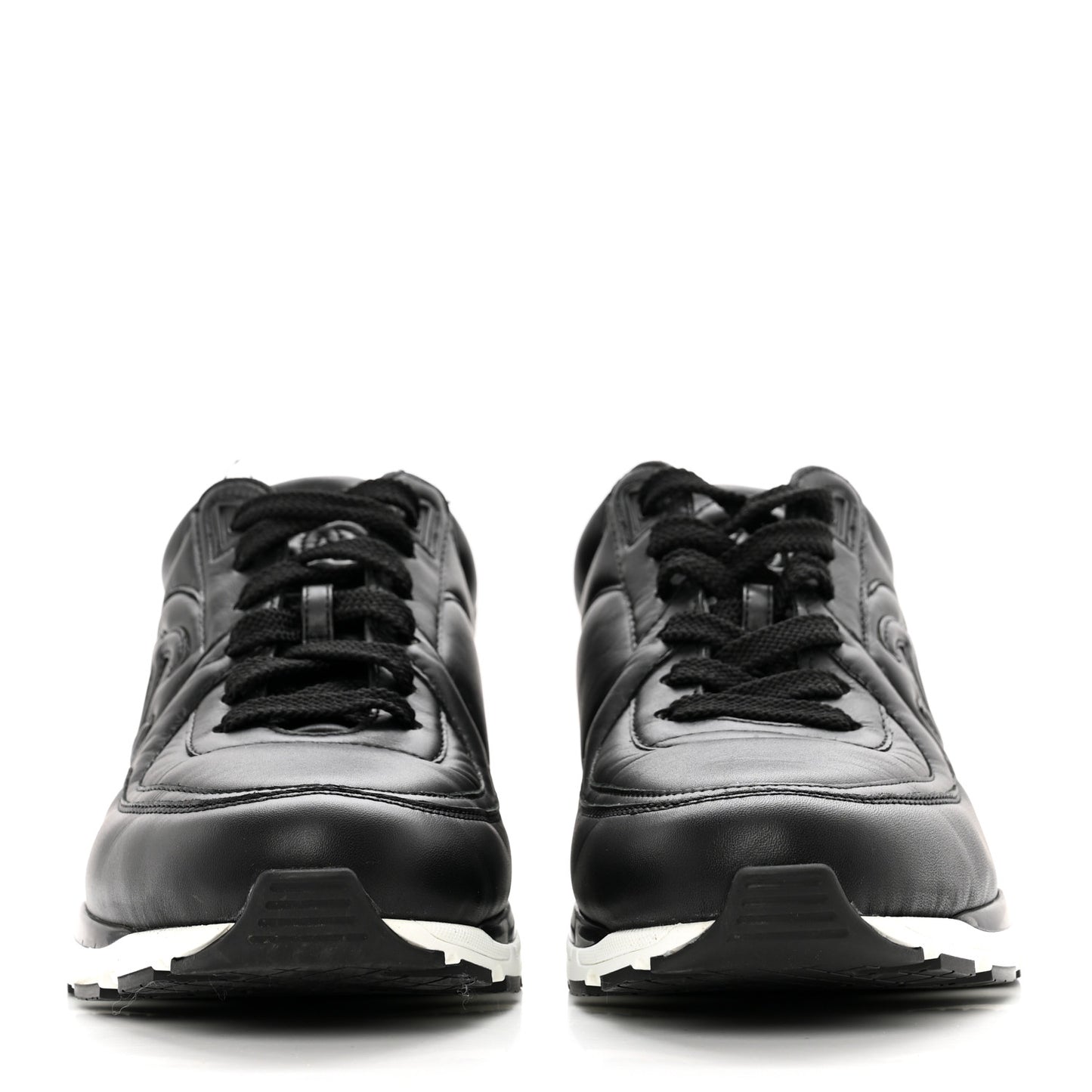 Calfskin CC Sneakers 40 Black
