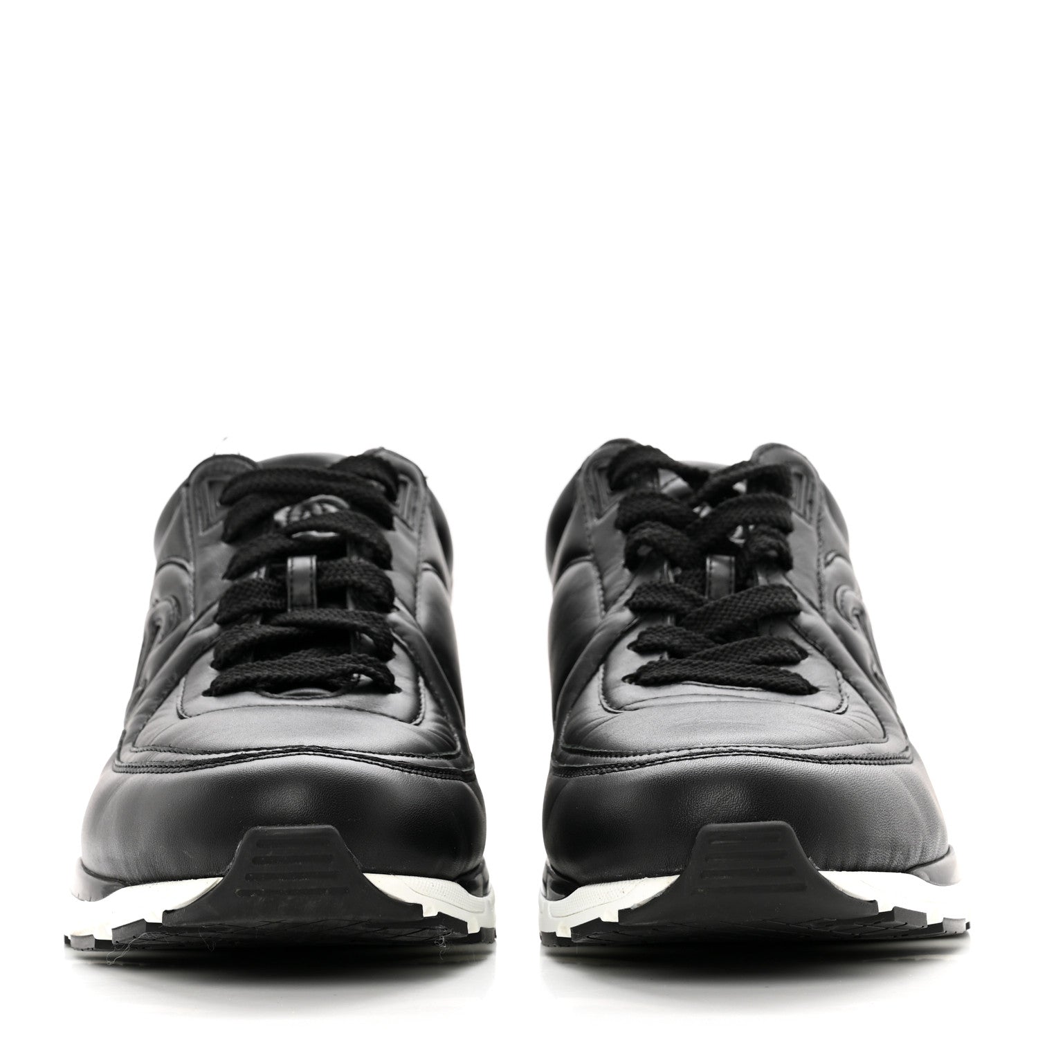 Chanel Calfskin CC Sneakers 40 Black 2 of 10