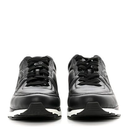 Chanel Calfskin CC Sneakers 40 Black 2 of 10