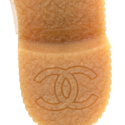Chanel Suede Calfskin Velvet Quilted CC Combat Boots 38.5 Grey 6 of 8