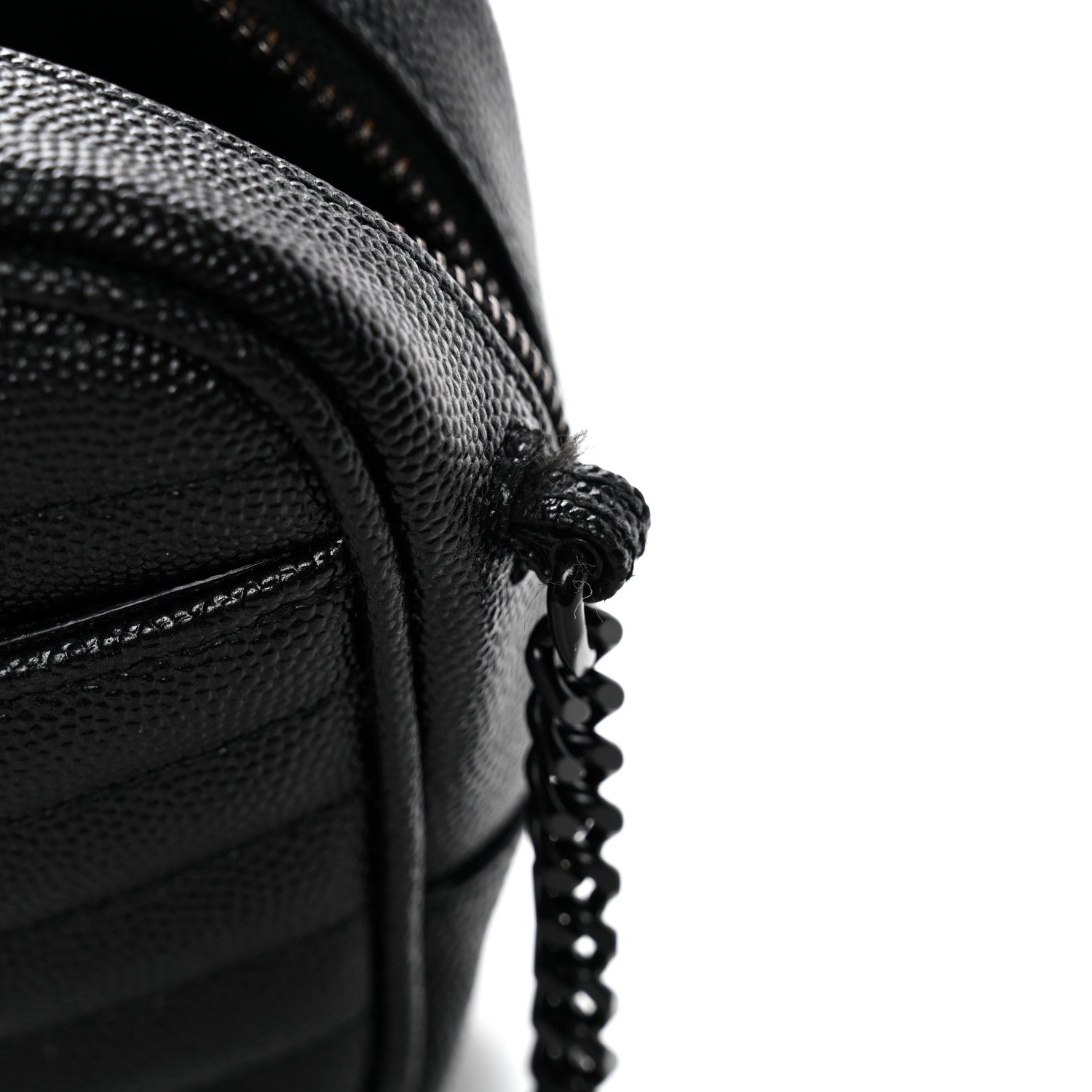 Saint Laurent Grain De Poudre Matelasse Monochrome Monogram Mini Lou Camera Bag Black 12 of 12