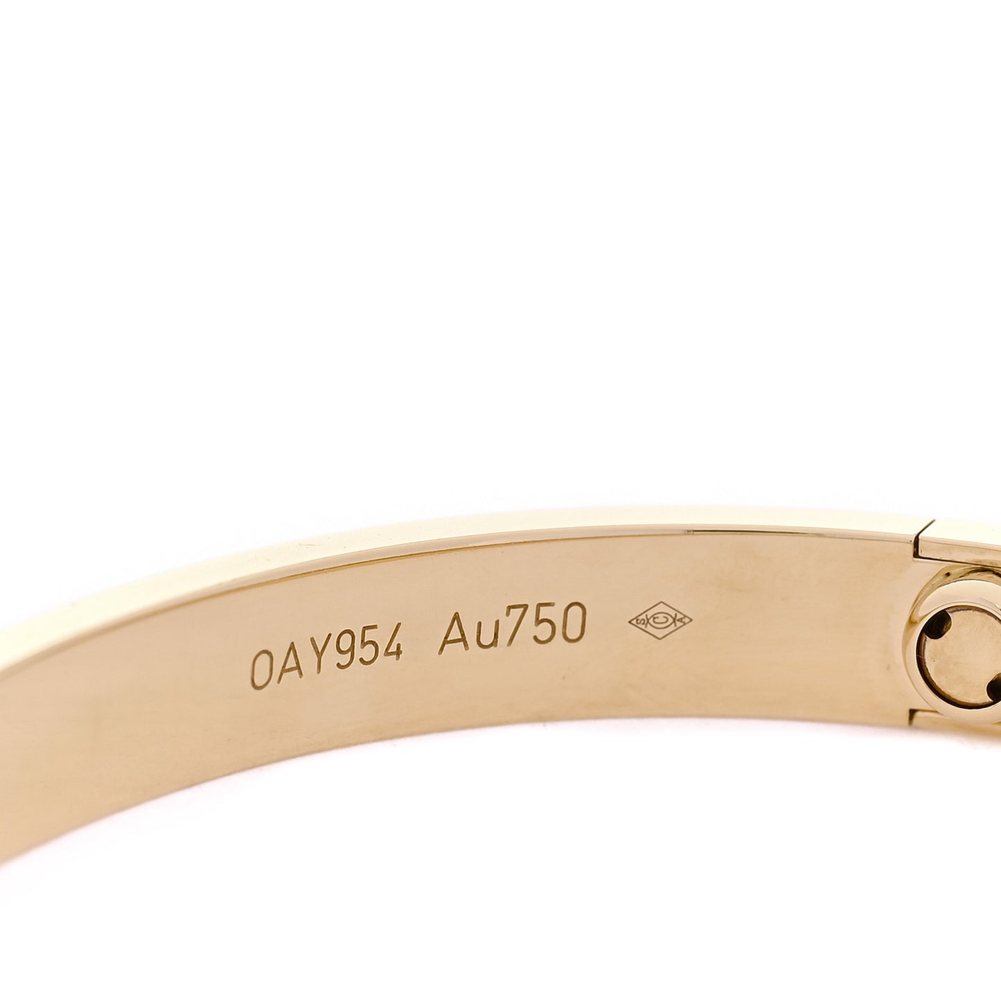 18K Yellow Gold Love Bracelet 16