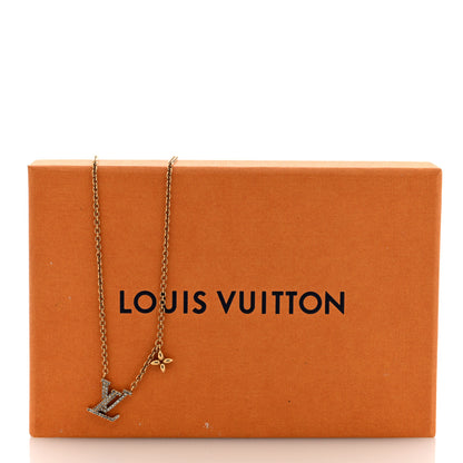 Louis Vuitton Metal Crystal LV Iconic Necklace Gold 5 of 5