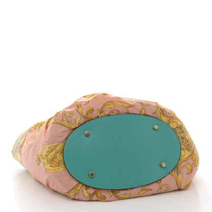 Versace Raffia Silk Basket Bag Multicolor 4 of 12