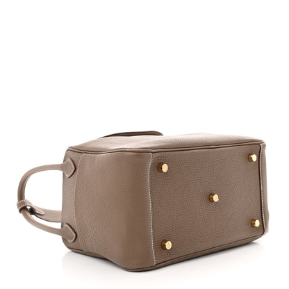 Hermes Taurillon Clemence Lindy 26 Etoupe 4 of 13
