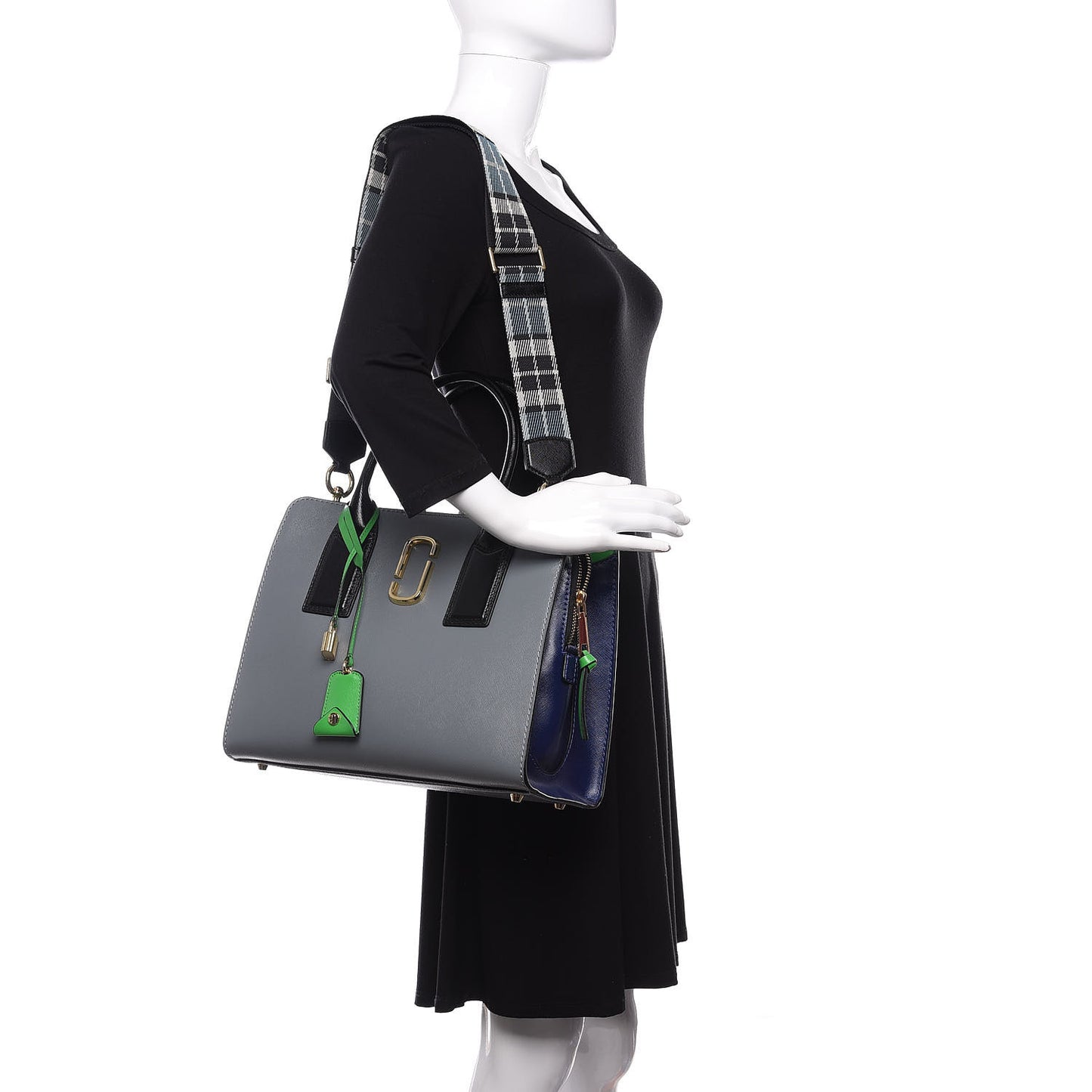 Saffiano Big Shot Tote Slate Multicolor