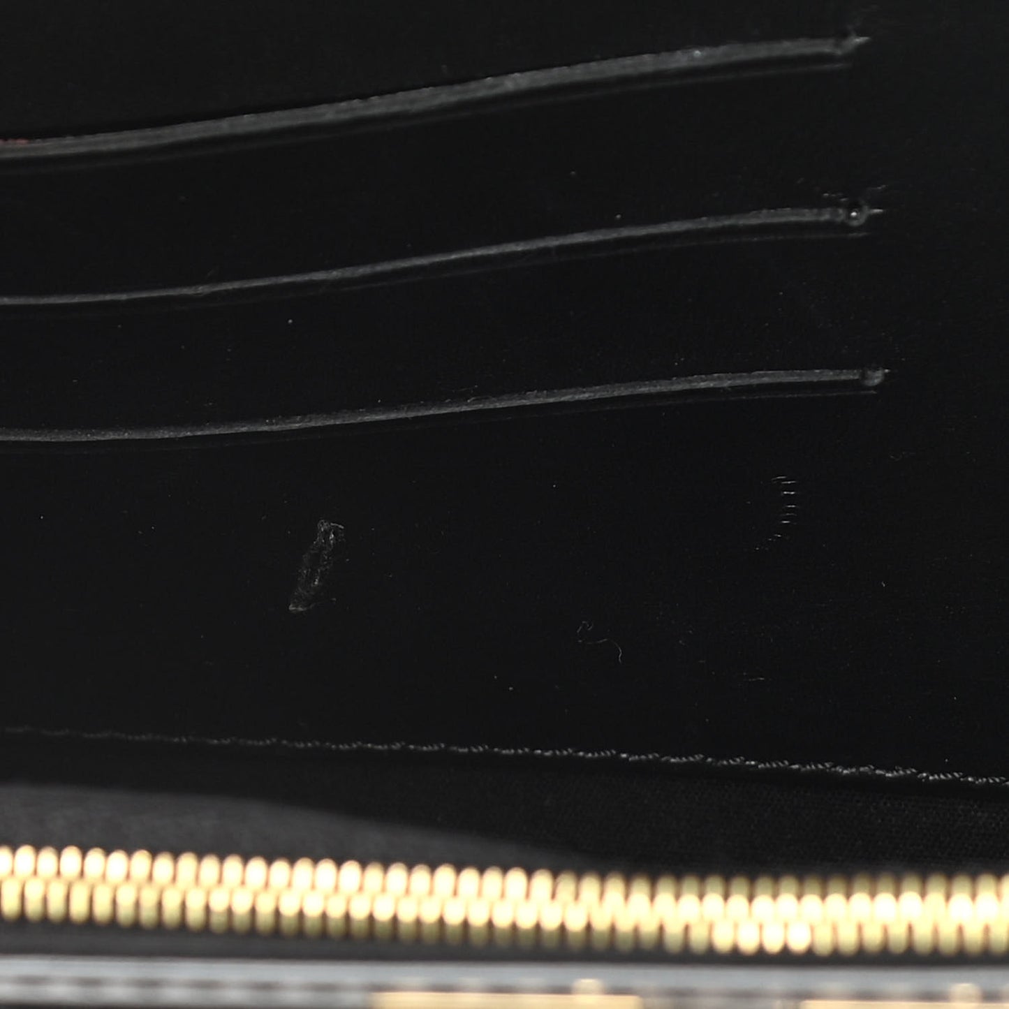 Patent Louise Clutch Black