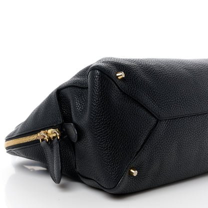 Burberry London Grainy Calfskin Small Greenwood Bowling Bag Black 9 of 15