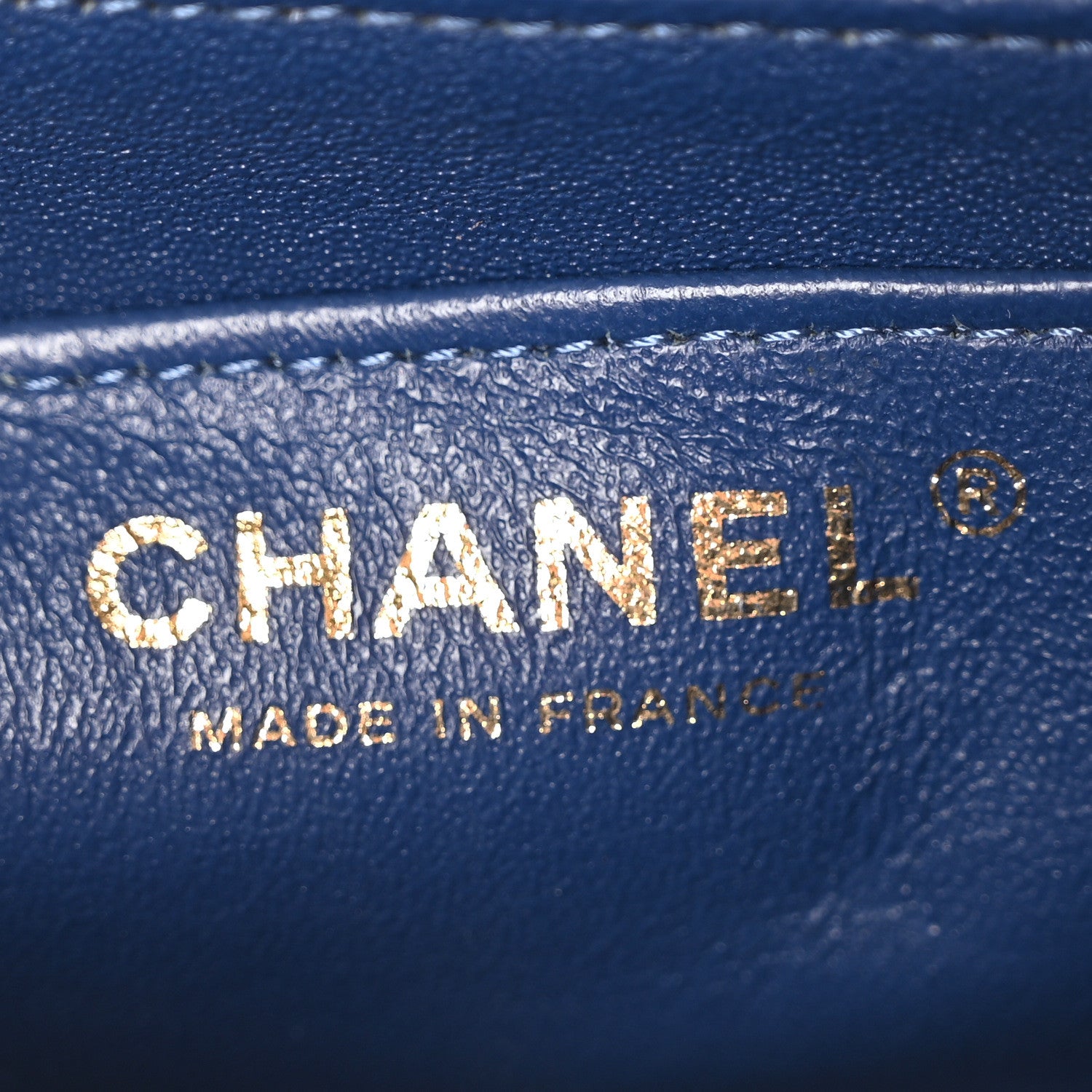 Chanel Striated Denim Quilted Classics in Fabrics Mini Rectangular Flap Navy Yellow Purple Green Multicolor 6 of 10