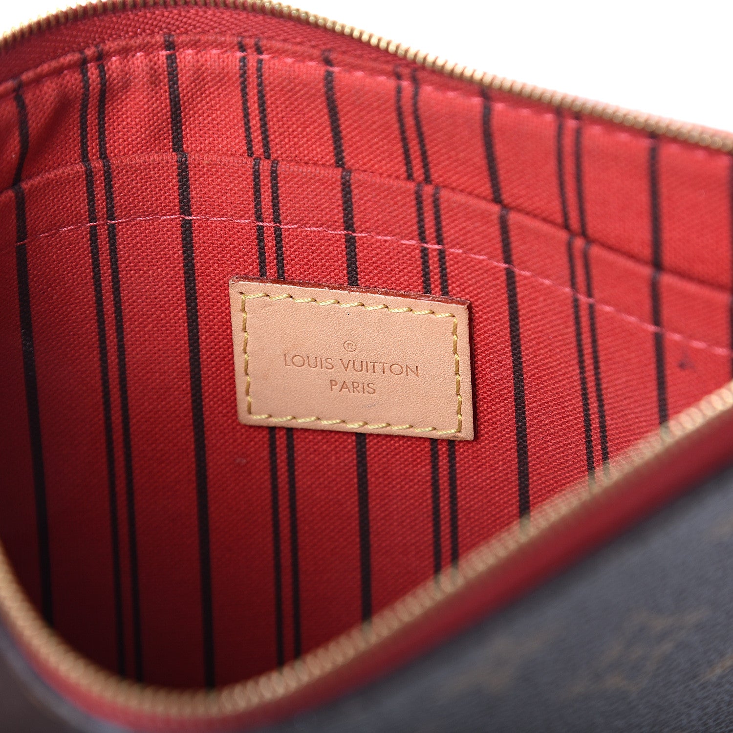Louis Vuitton Monogram Neverfull MM GM Pochette Cherry 6 of 6