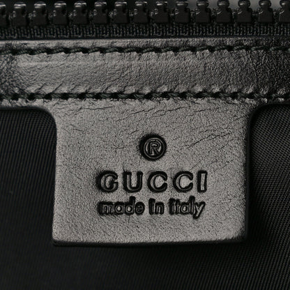 Gucci Techno Canvas GucciGhost Double Buckle Backpack Black New Acquamarine 7 of 12