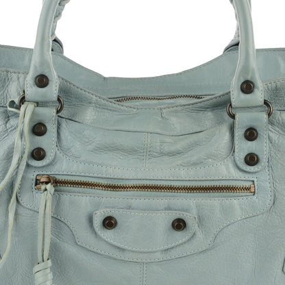 Balenciaga Agneau Classic Hardware Part Time Bleu Acier Ciel 9 of 13