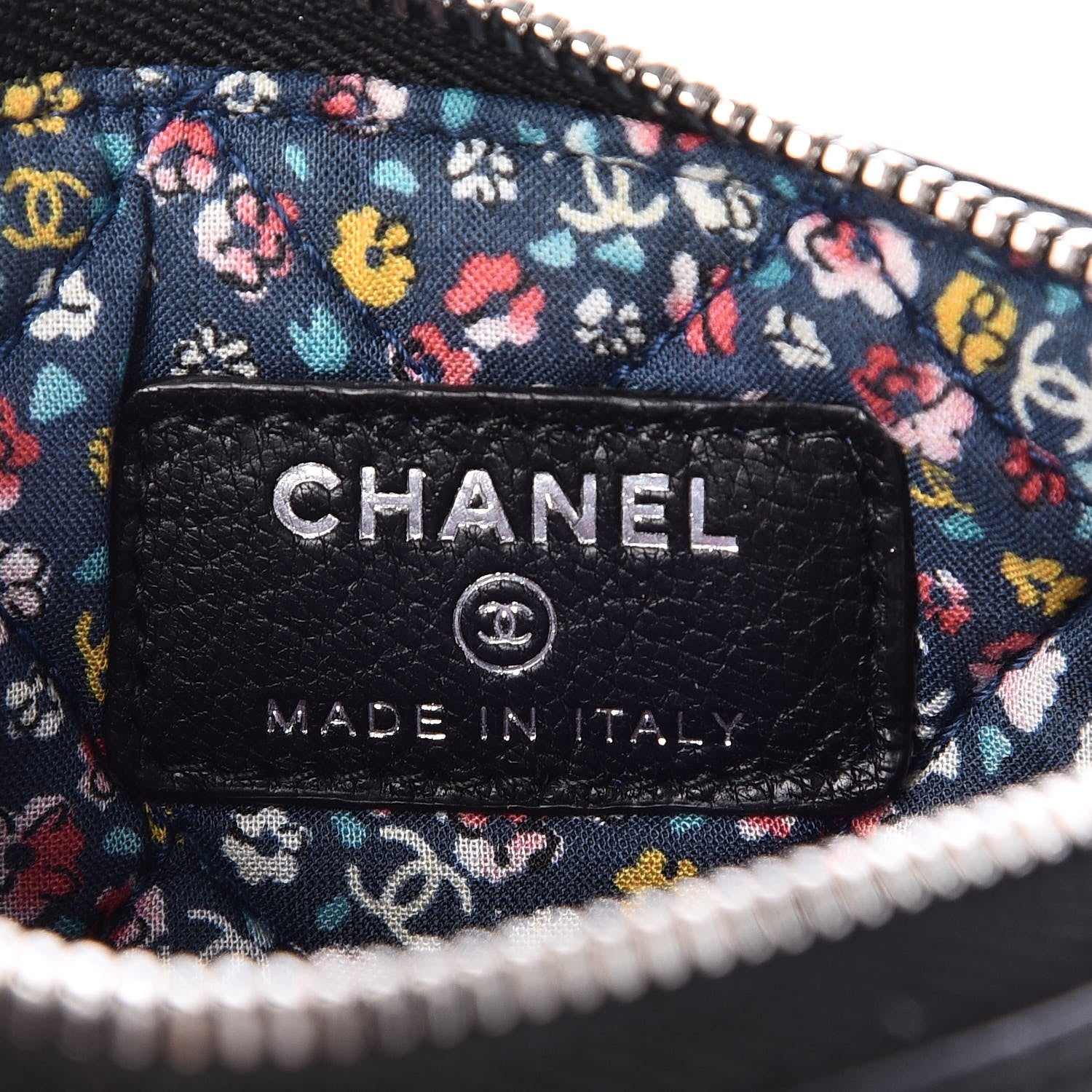 Chanel Goatskin Small Cosmetic Case Black 6 of 8