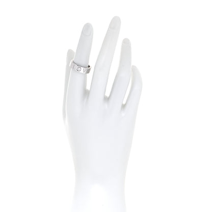 Cartier 18K White Gold Diamond 5.5mm Christmas LOVE Ring 52 6 2 of 4