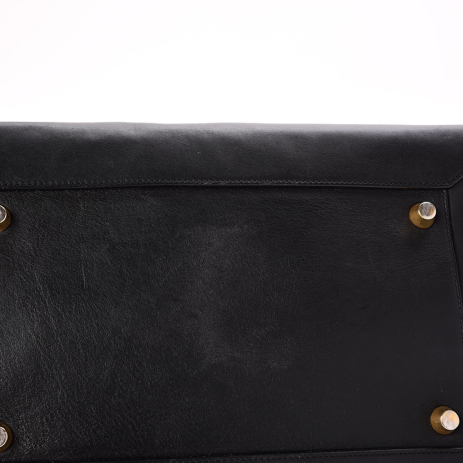 Celine Smooth Calfskin Large Bi-Color Belt Bag Black 9 of 13