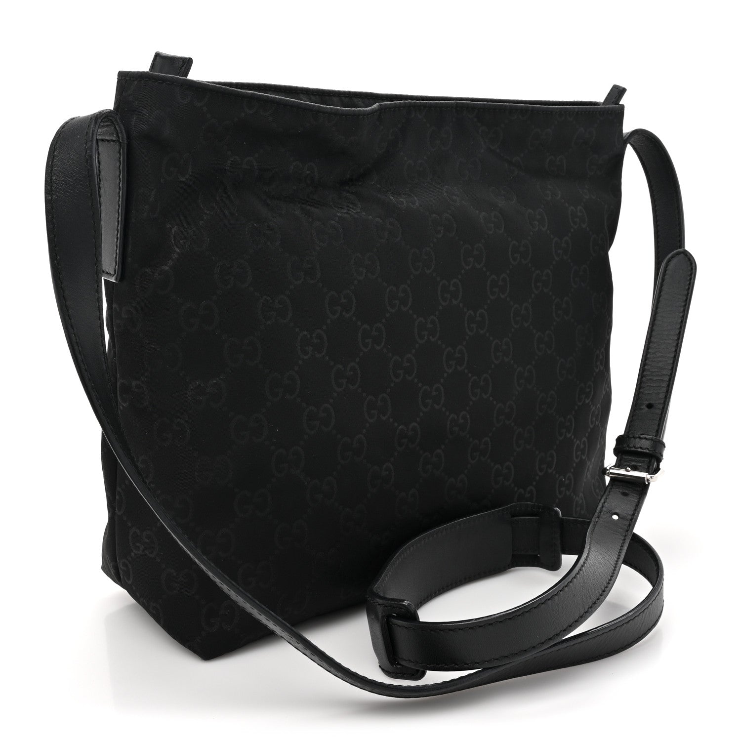 Gucci Nylon Monogram Messenger Black 3 of 13