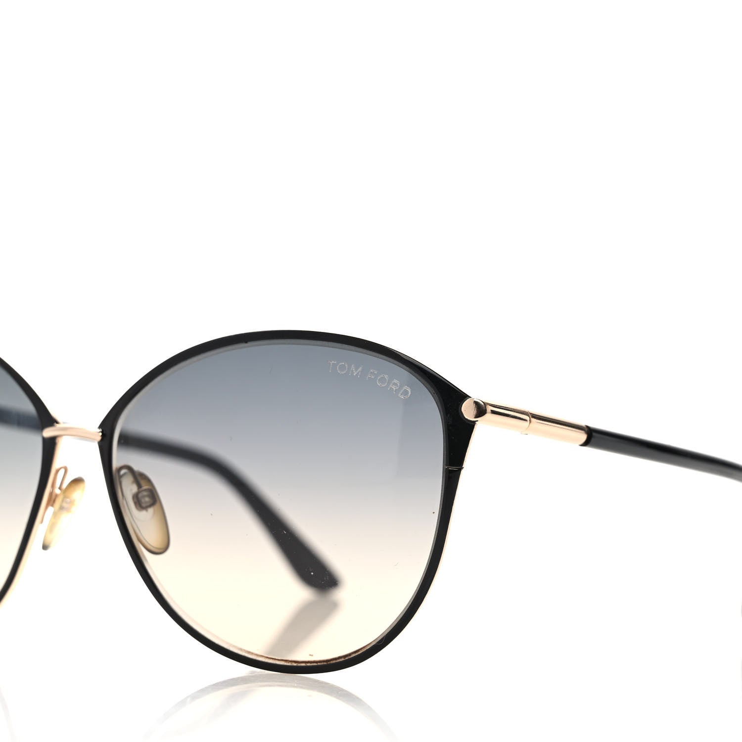 Tom Ford Penelope Vintage Round Sunglasses TF320 Black 5 of 8