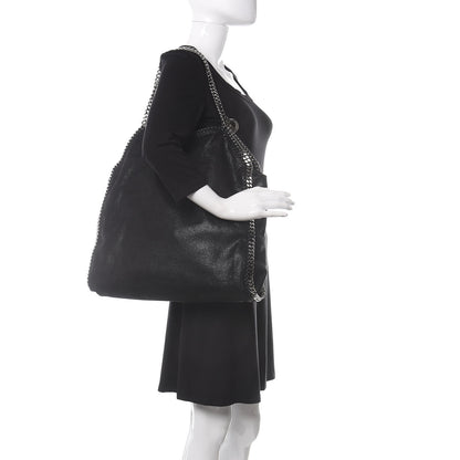 Stella McCartney Shaggy Deer Big Falabella Tote Black 2 of 11