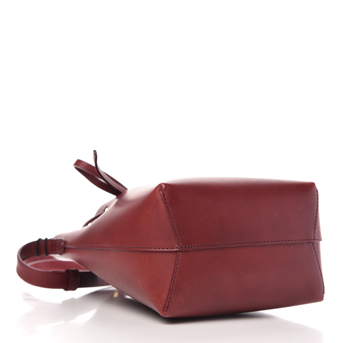 Calfskin Mini Mini Bucket Bag Burgundy