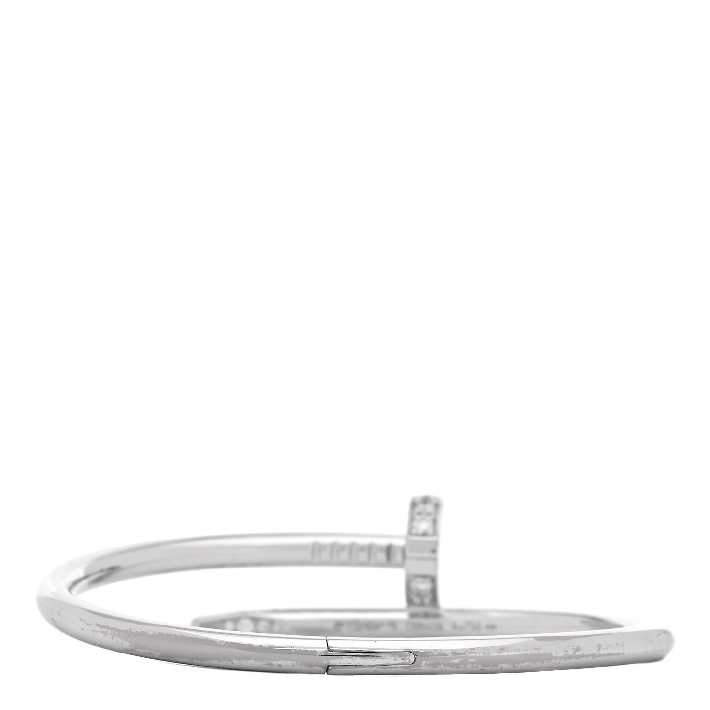 18K White Gold Diamond Juste Un Clou Bracelet 15