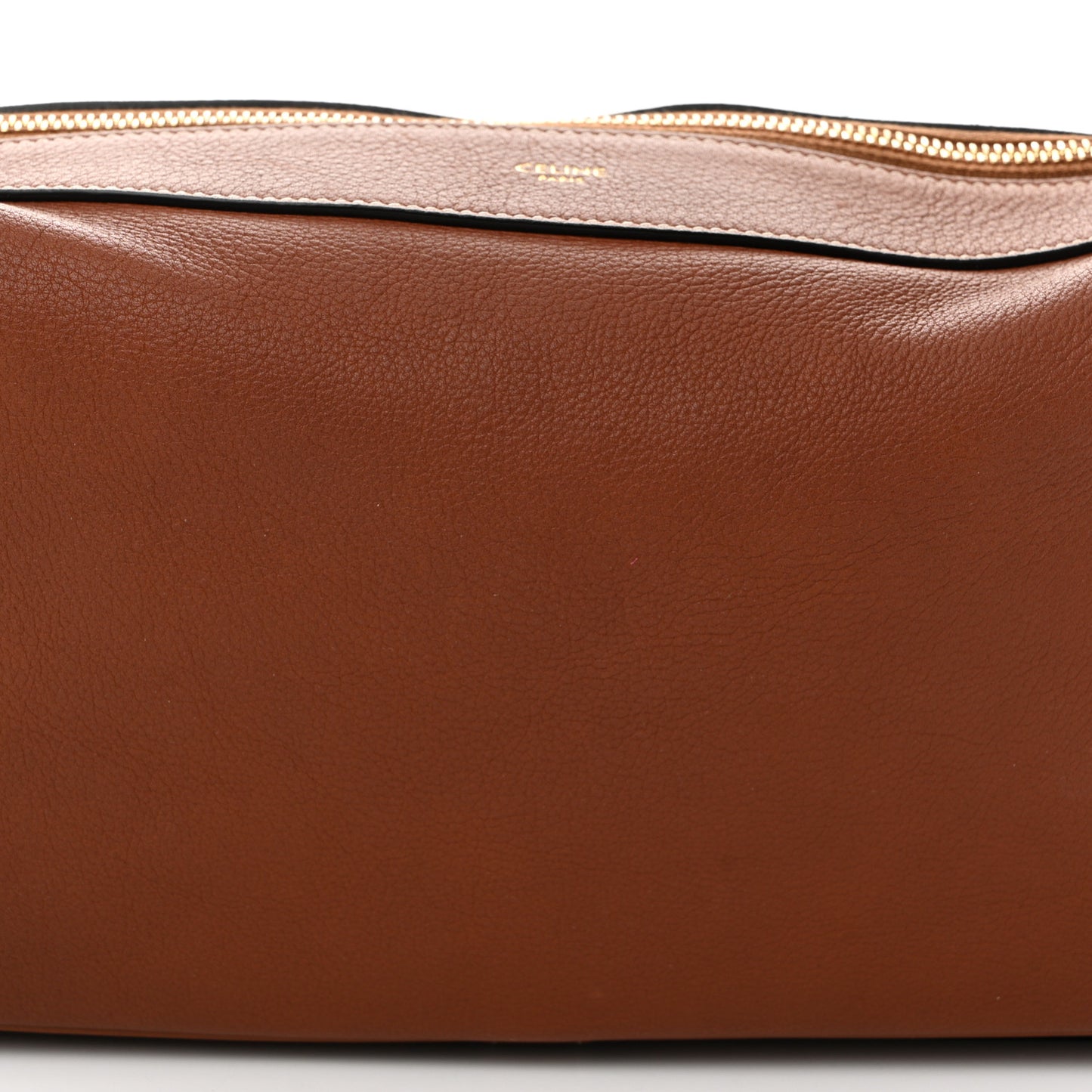 Supple Calfskin Medium Romy Shoulder Bag Tan