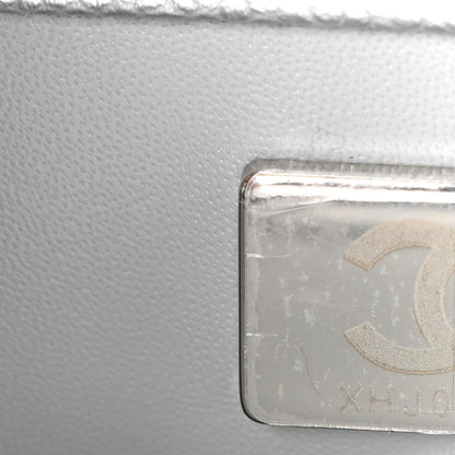 Chanel Metallic Caviar Quilted Mini Coco Handle Flap Silvery 7 of 12