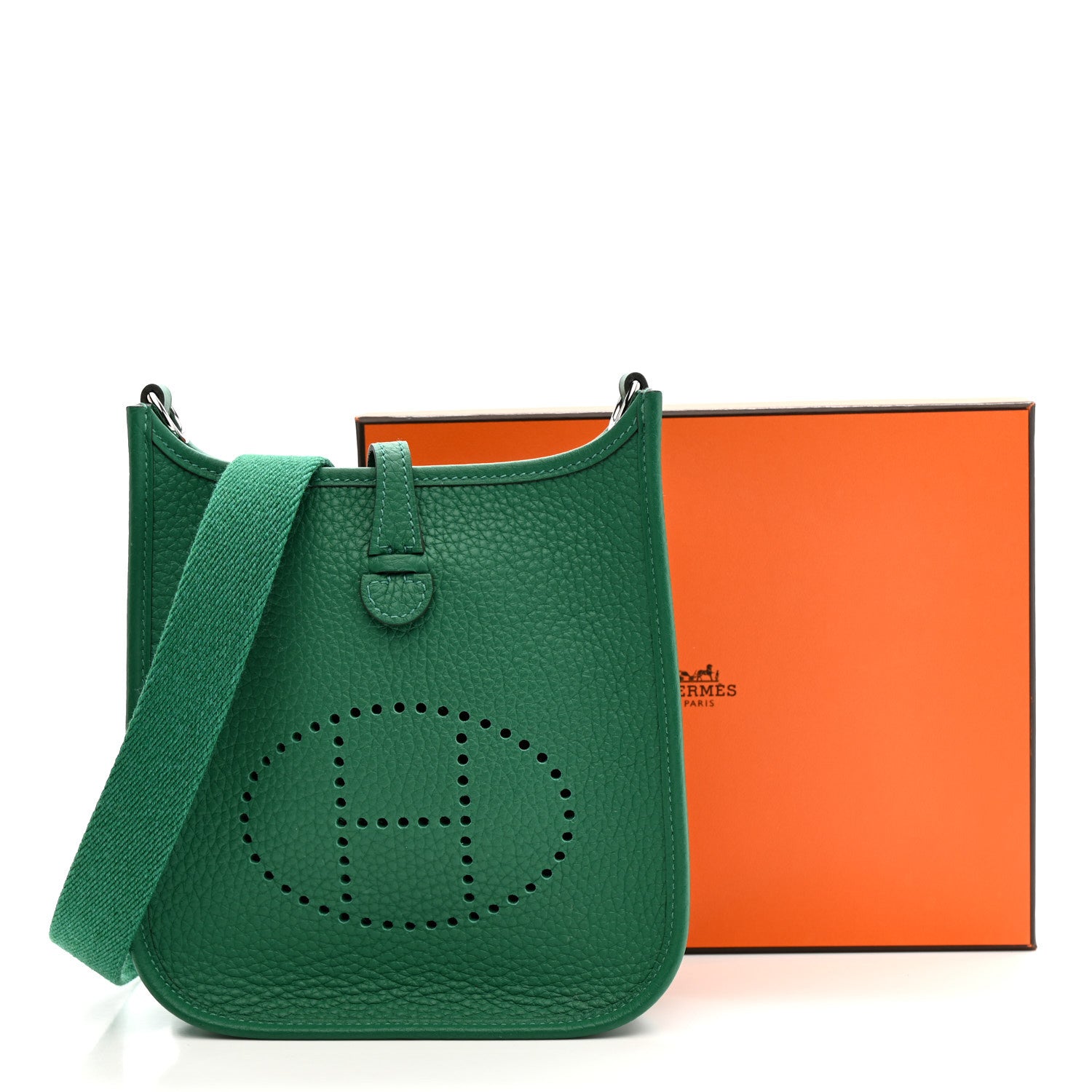 Hermes Taurillon Clemence Evelyne TPM Vert Vertigo 11 of 11