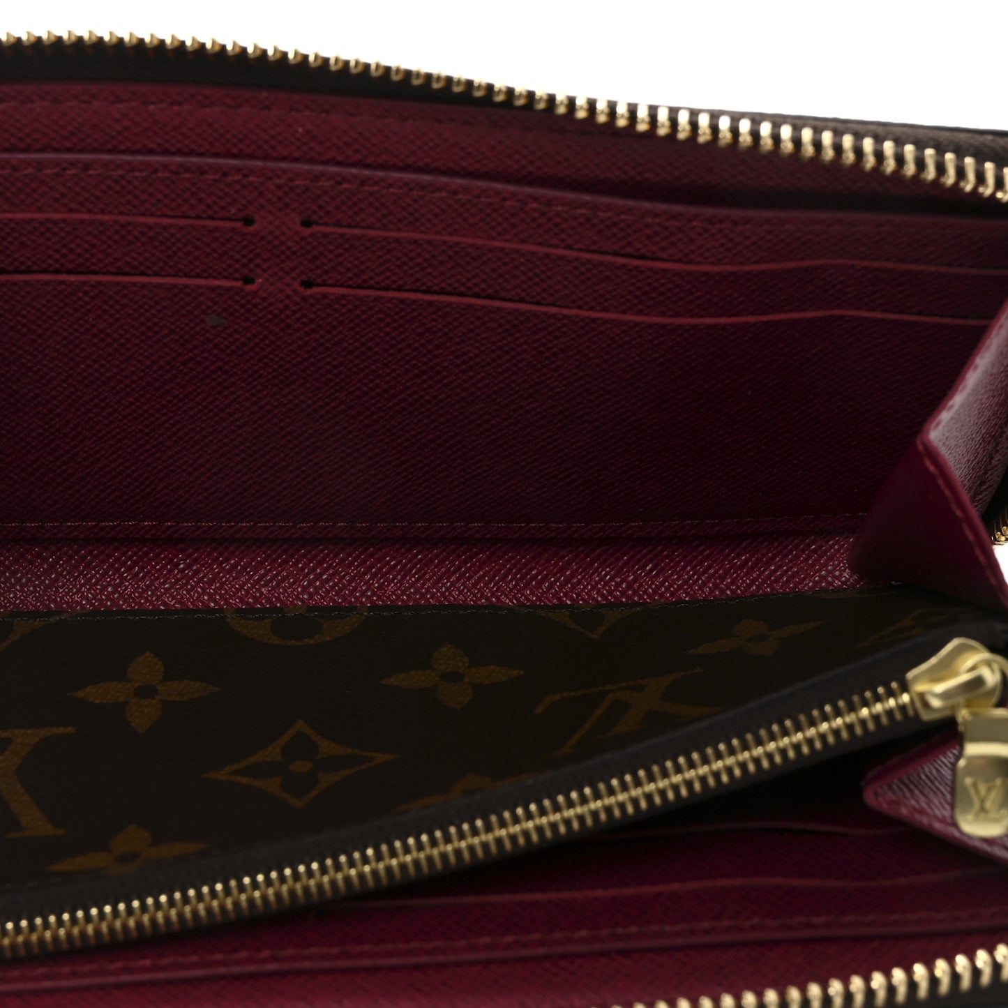 Monogram Clemence Wallet Fuchsia